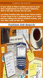 Mobile Screenshot of fashionjobsearch.com
