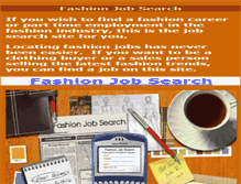Tablet Screenshot of fashionjobsearch.com
